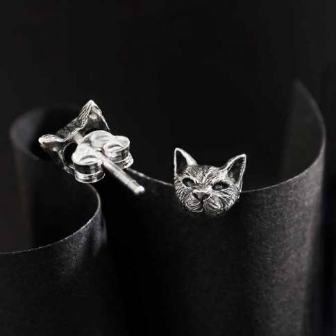 Sterling Silver Black Cat Spacer Bead – 100Sterling