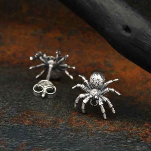 Sterling Silver 925 Spider Ring Black Widow Halloween Jewelry Insect Ring  R58