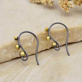 200 Brass Earring Hooks, 10 Styles, Silver and Gold Color, 16-21x12-19mm,  Fish Hook, Jewelry Making Set, Mixed Lot, Organizer, Earrings