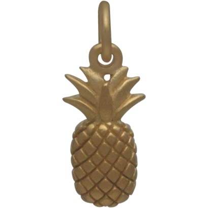 1 PCS, 913mm, Gold Plated Solid Brass Pineapple Pendant Charm, Necklace  Making Supplies, Jewelry Finding, Jewelry Making Supplies 