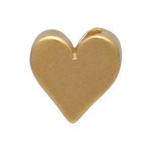 Tiny Gold Heart Beads, Gold Plated, 6mm - 10 pieces (567) – Paper Dog  Supply Co