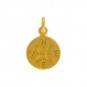 24K Gold Plated Sterling Silver Compass Charm 16x10mm