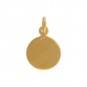 24K Gold Plated Sterling Silver Compass Charm 16x10mm