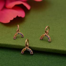 20 Rose Gold Charms Rose Gold Plated Charms (51x27mm) G18002