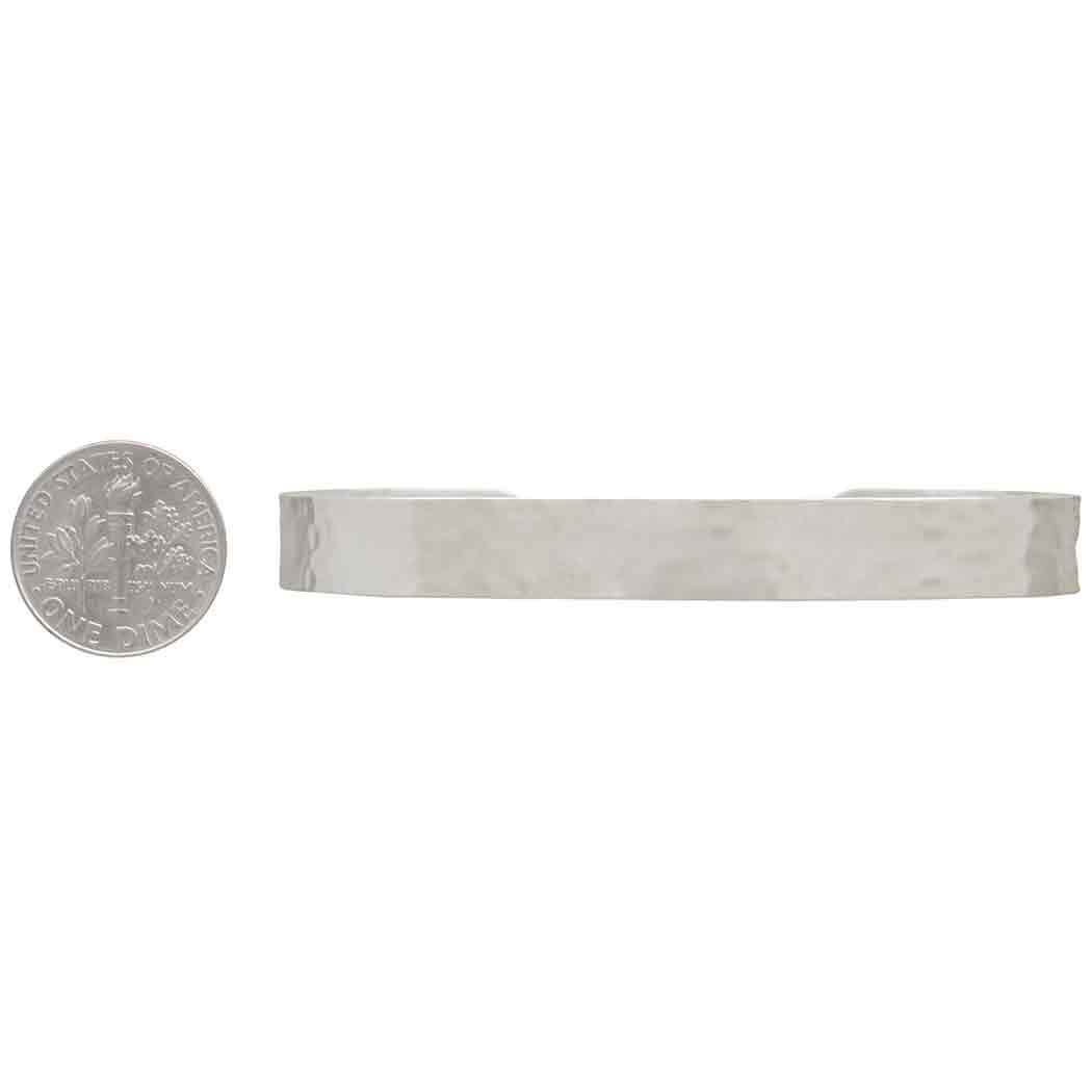 Sterling Silver Hammered Cuff - Joy Bracelet – Danare Designs