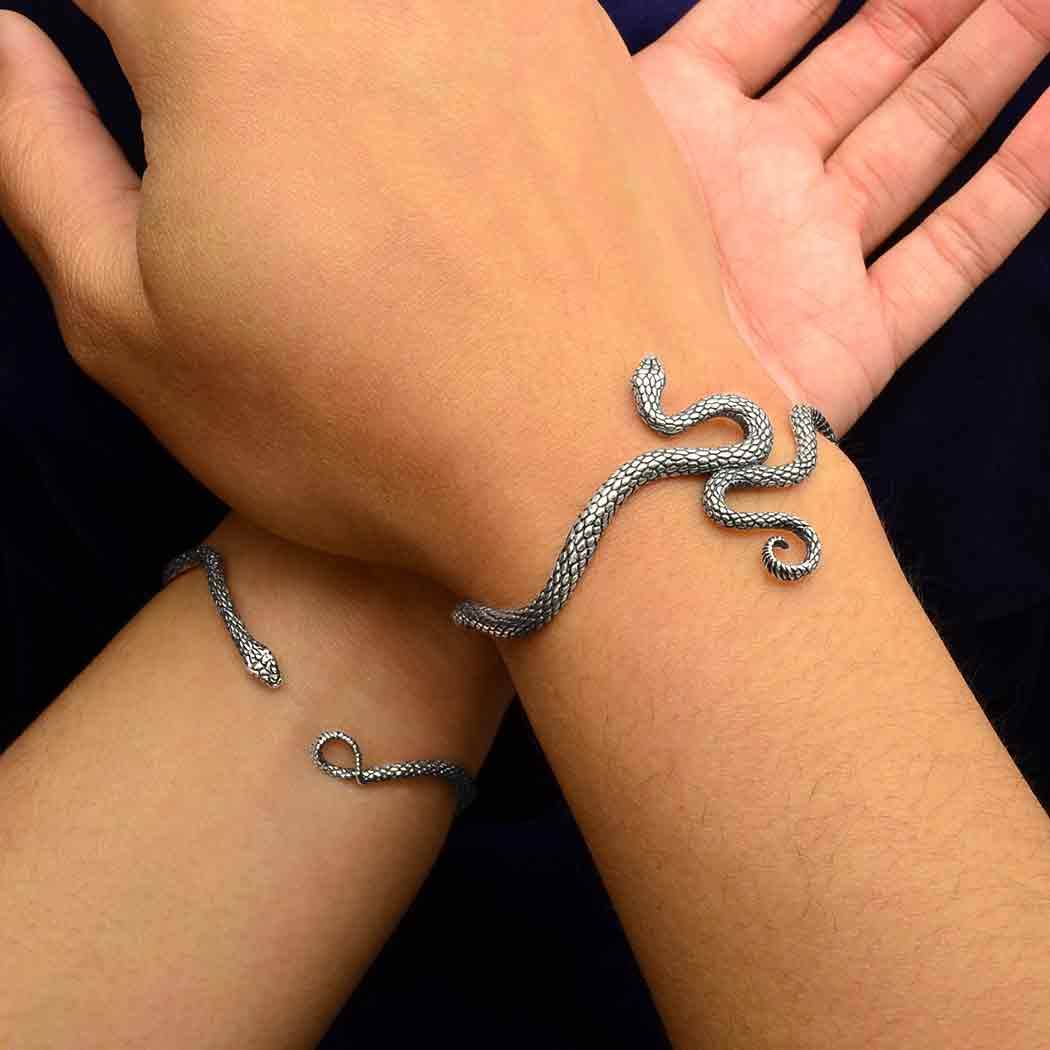 snake bracelet for women Snake Bangle Snake Wrap Bangle Minimalist Bangle