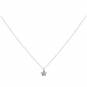Sterling Silver Forget Me Not Necklace 18 Inch