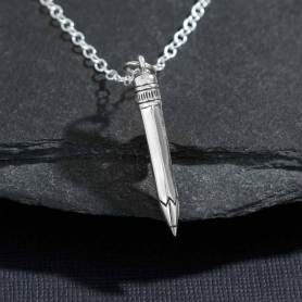 Sterling Silver No 2 Pencil Necklace DISCONTINUED