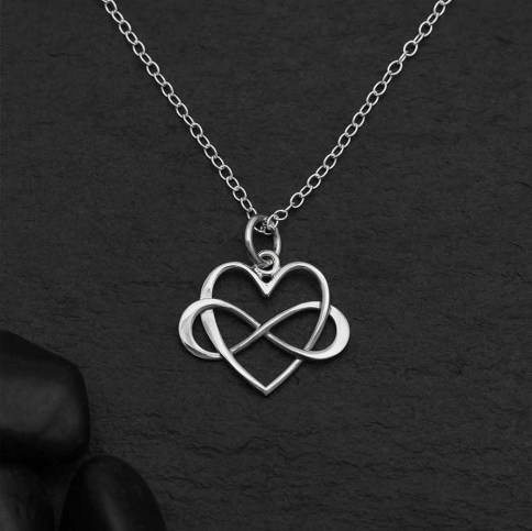 Infinity sales heart necklaces