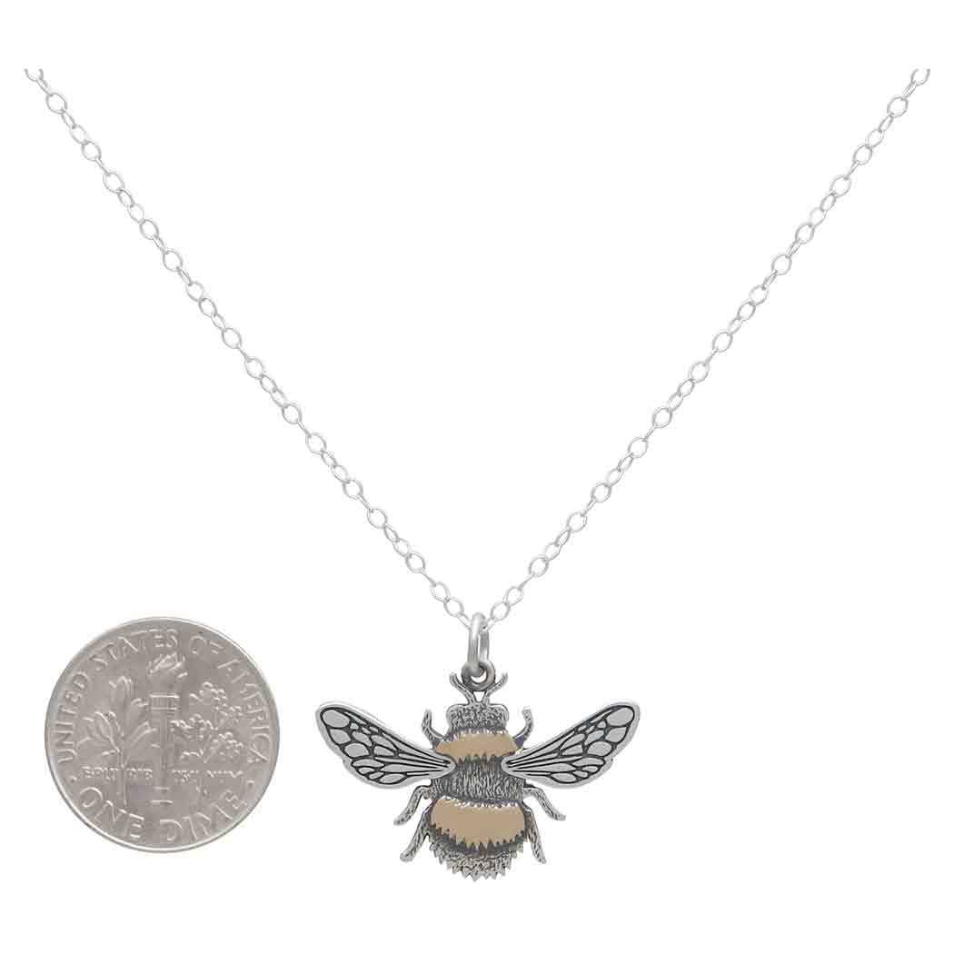 Designer bee sale necklace