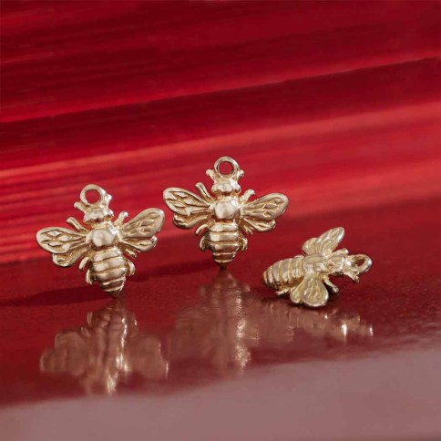 Rose gold deals bee charm