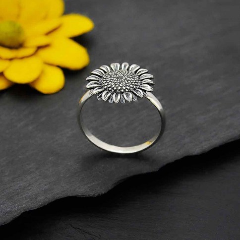 Mixed Metal Daisy Ring