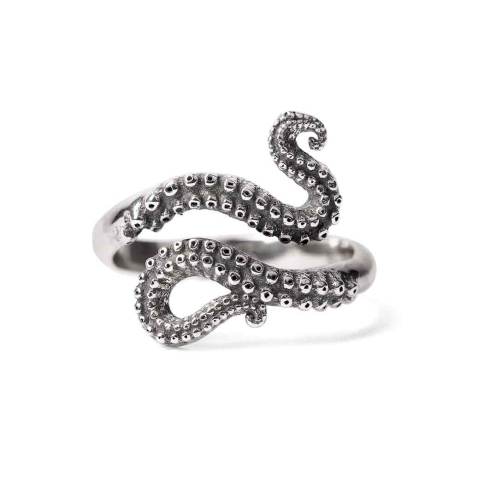 Sterling Silver Octopus Ring