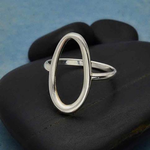 Sterling Silver Oval Jump Ring - 3.30 x 2.60 x 0.64 mm — PERRIN