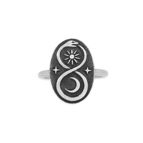 Nina Designs Sterling Silver Infinity Snake Ring