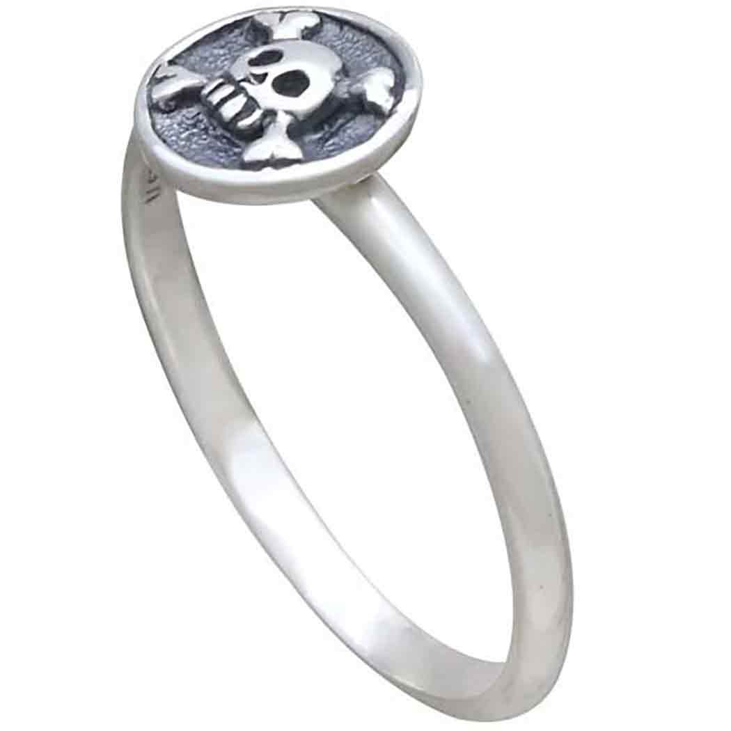 Crossed Tibia Ring Shinbone Sterling Silver Ring. 