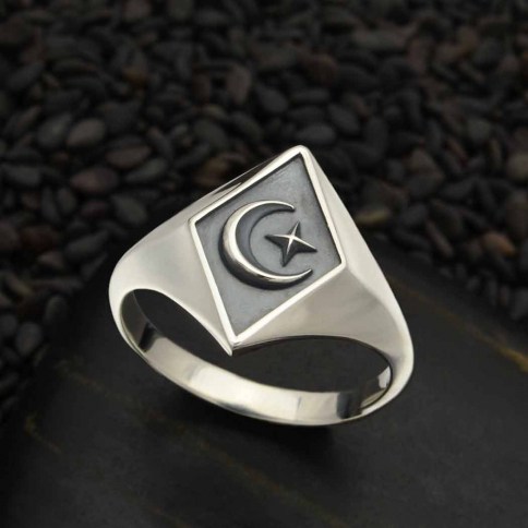 Snake and dagger signet shops ring