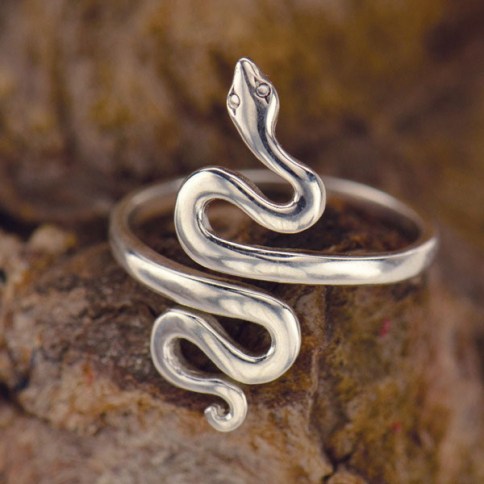 Sterling Silver Rattle Snake Tail Charm - Talisman Amulet