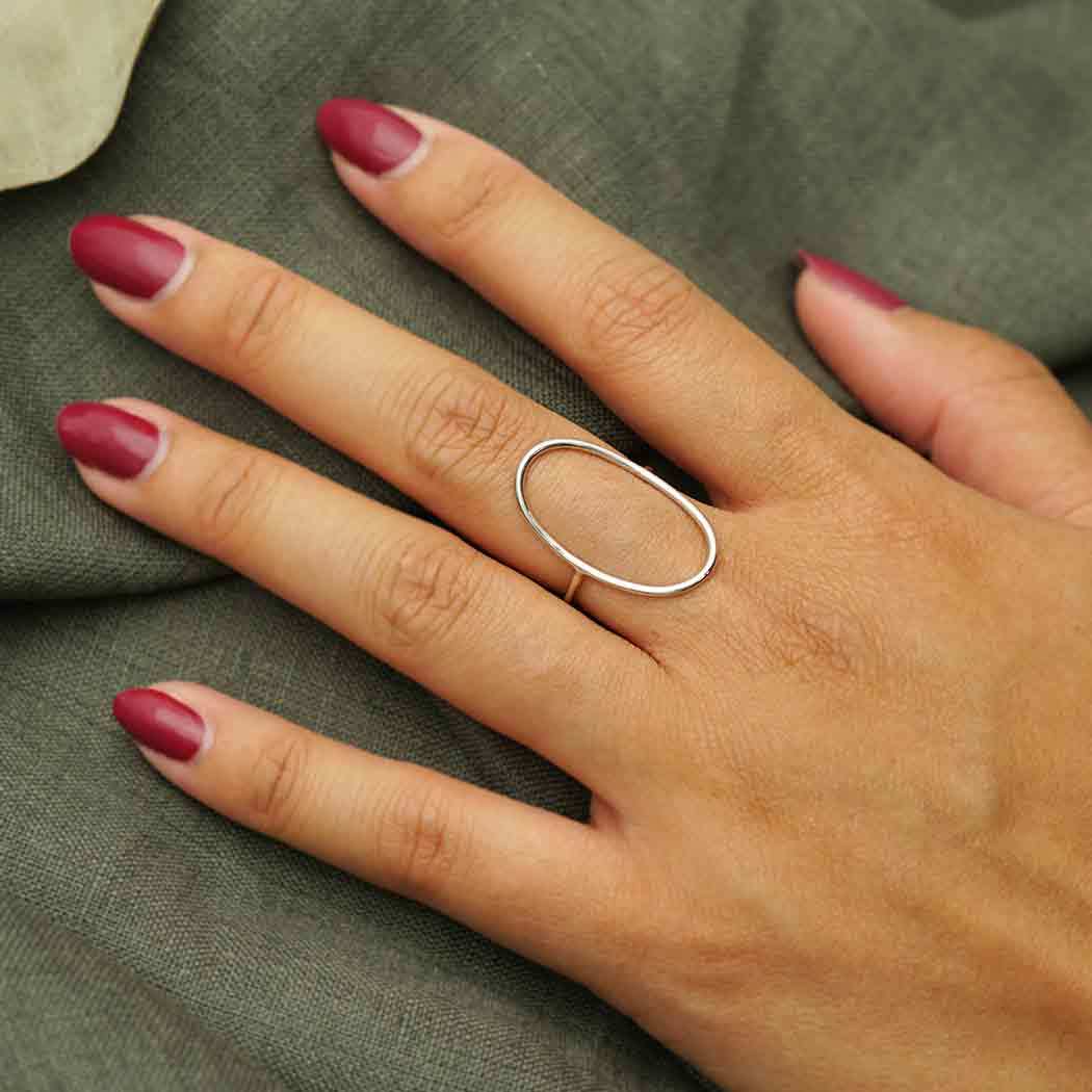 Open sales oval ring