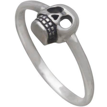 Crossed Tibia Ring Shinbone Sterling Silver Ring. 