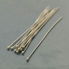 Wholesale Platinum Color Brass Flat Head Pins Fit Jewelry Making