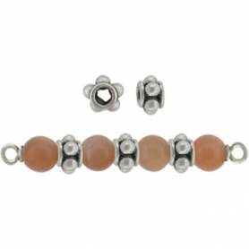 Silver Flat Metal Spacer Beads, Rondelle Spacer Beads – The Silicone Bead  Store LLC