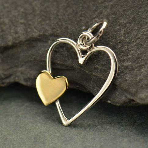 925 Sterling Silver HEART CHARMS & PENDANTS Cz, Open, Mini, Ribbon, Geode,  Swirl Wholesale Jewellery Making Findings 