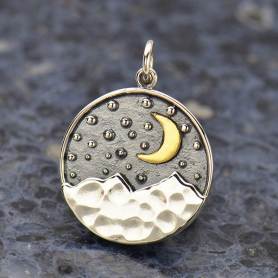 Moon-Star-Heart: Thick Shell Charms Nailtip Ornaments Moonlight