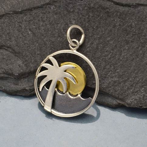 Silver Circle Chain, Circle Necklace, PALM., Handcrafted Jewelry – PALM.