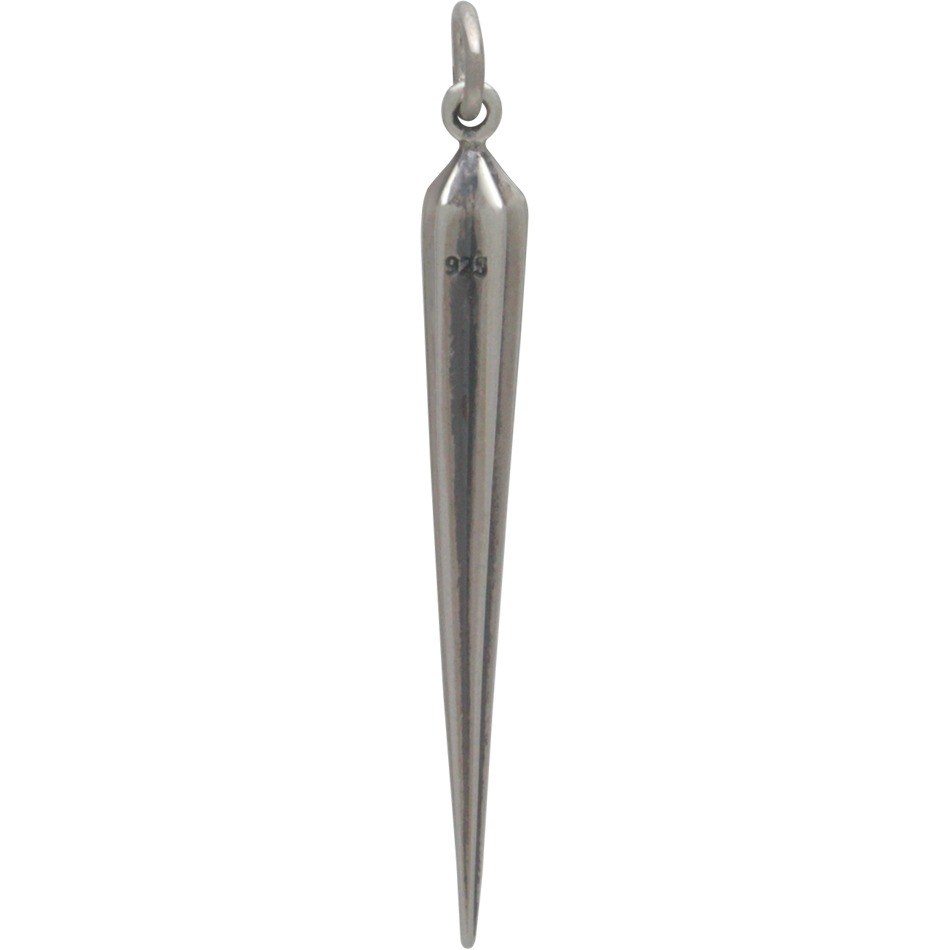 Parts of Four Giant Spike charm - Silver