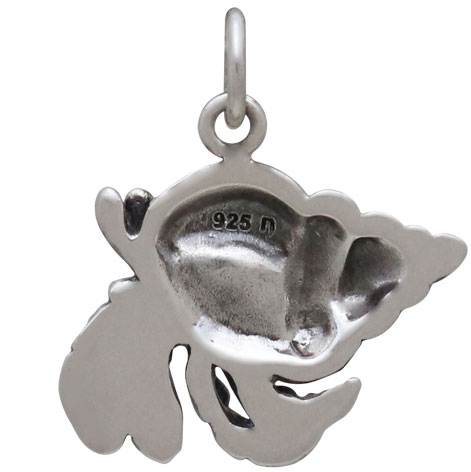 Charming Louisiana Sterling Silver Crab Charm