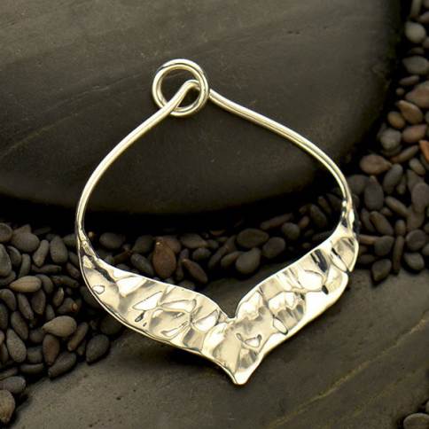 Hammered Silver Circle Pendant – Louise Mary Designs