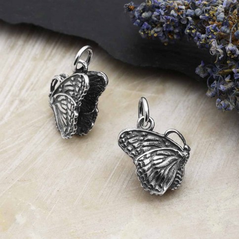 Butterfly earring charms discount