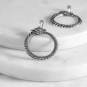 Sterling Silver Dragon Ouroboros Pendant 32x24mm