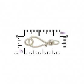 Hook and Eye Clasp - Flat Medium