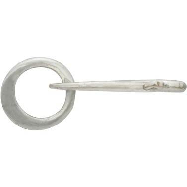 Sterling Silver Hook and Eye Clasp - Flat Small
