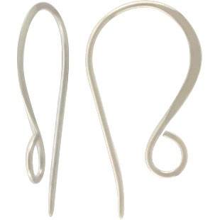 LALAFINA 6pcs C Shaped Ear Hook French Earring Hooks Hoop Earring