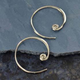 Earring Hooks in Silver, Gold & Bronze, Wholesale!