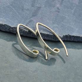 Sterling Silver Rounded Earring Wires – Betty Brite Findings