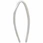 Sterling Silver Hammered Arc Earrings 20x3mm
