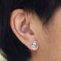 Mixed Metal Mountain Post Earrings with Bronze Sun