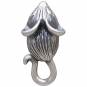 Sterling Silver Mouse Post Earrings 16x8mm