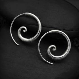 20pc-Sterling Silver Earring Hooks.Wholesale Earring Wires.Coil Ear Hooks  S114 – La Gloria Reserva Forestal