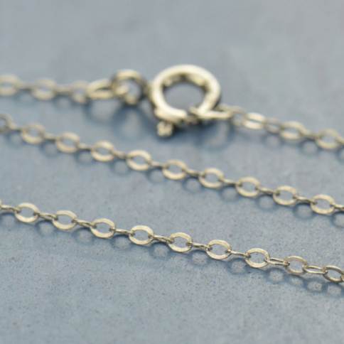 Faceted Ball Chain Necklace 24