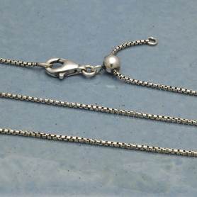 Sterling Silver 13mm Charm Holder Link Necklace