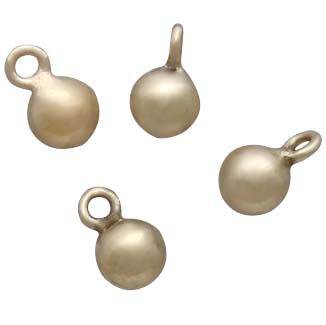 Gold Filled Hollow Round Ball Charm Dangle