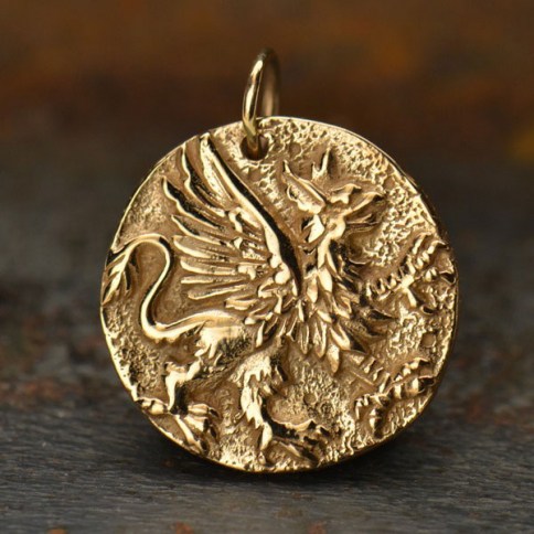 Bronze Ancient Bee Coin Charm