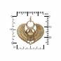 Egyptian Scarab Jewelry Pendant - Bronze 29x27mm