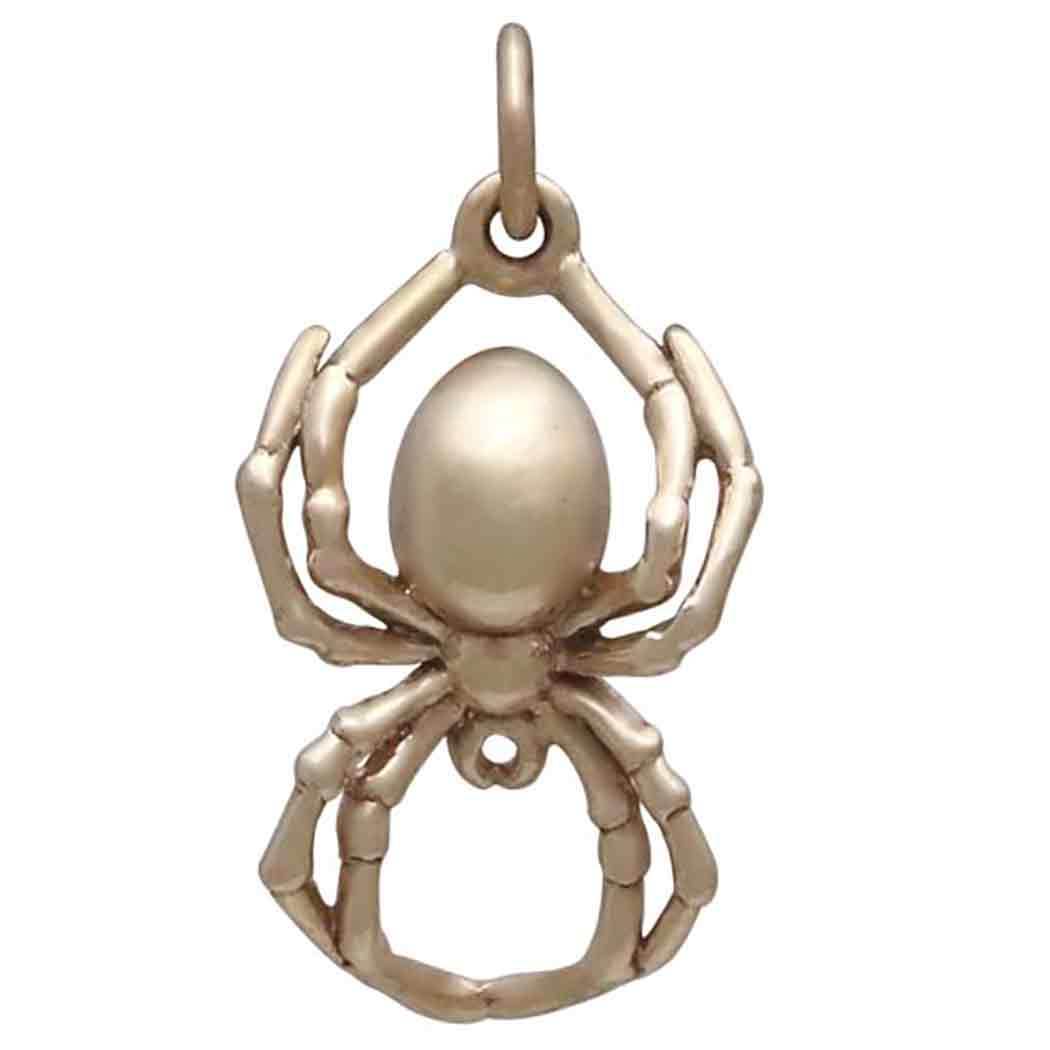 Rhodium Spider Print Metal Charms by Bead Landing™