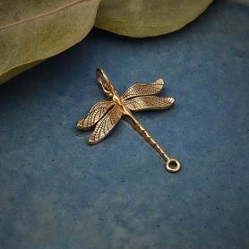 Bronze Honey Bee Charm on Honeycomb